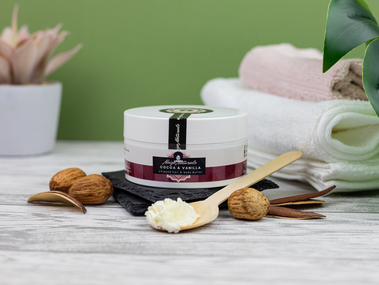 Cocoa & Vanilla Whipped Hair and Body Butter (200ml)