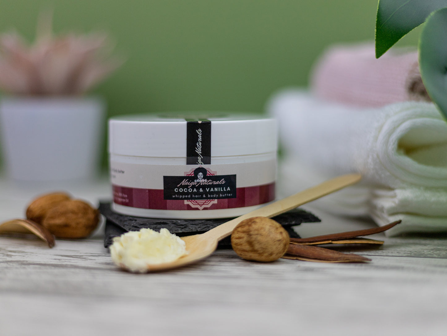 Cocoa & Vanilla Whipped Hair and Body Butter (200ml)