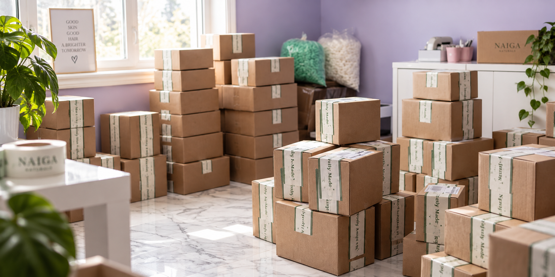 How I Package Naiga Naturals Orders