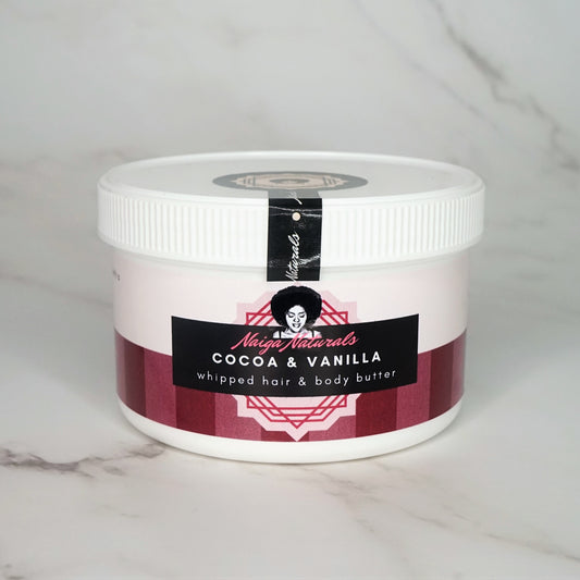 Cocoa & Vanilla Whipped Hair and Body Butter (400ml)