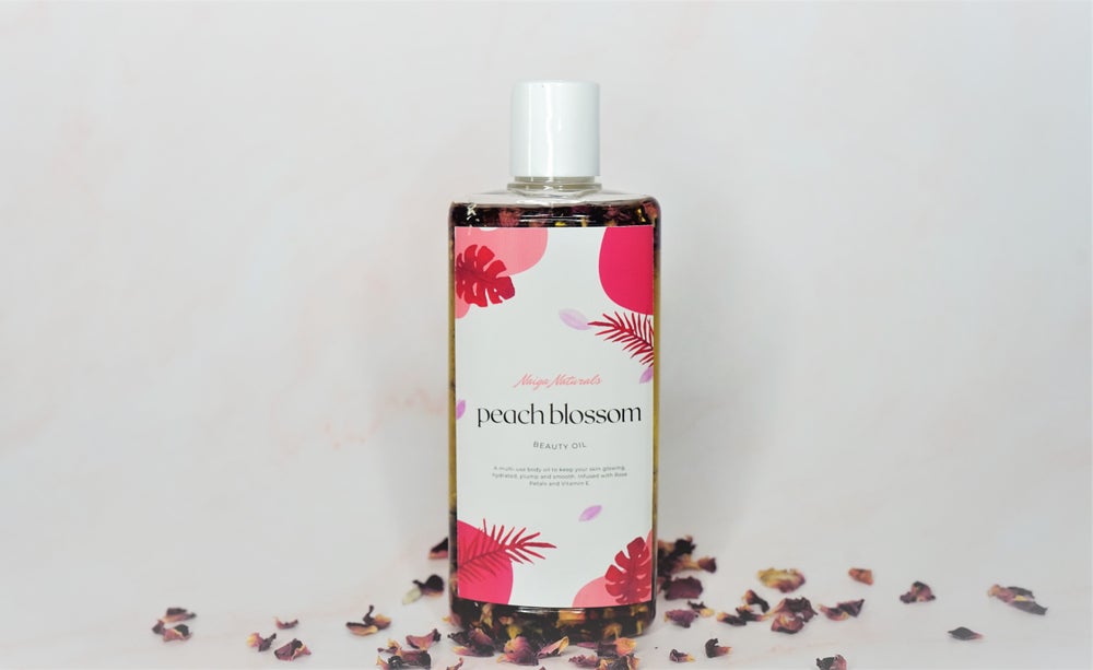 Peach Blossom Beauty Oil with Rose Petals (200ml)