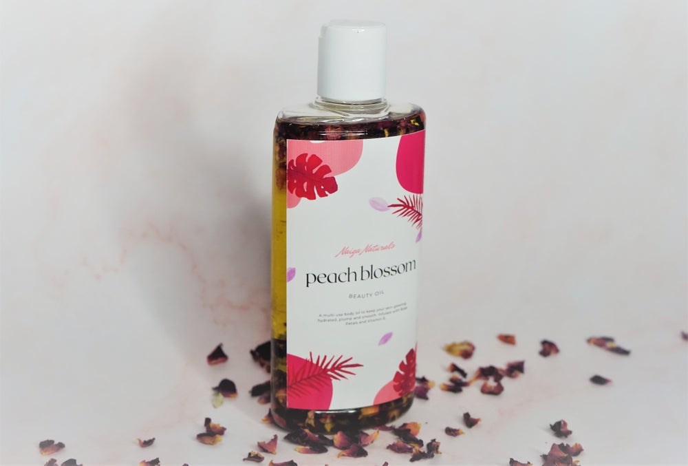 Peach Blossom Beauty Oil with Rose Petals (200ml)
